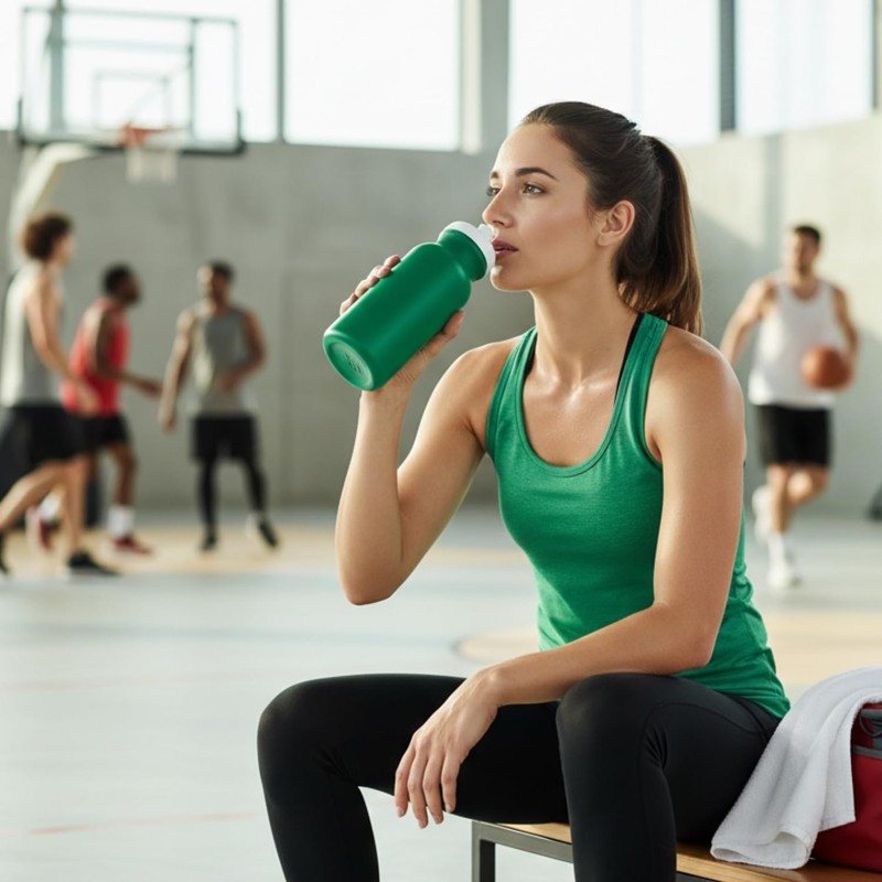 Fun Express 20 oz. Green Plastic Water Bottles - 50