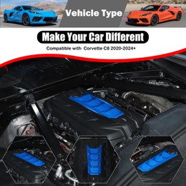 Corvette C8 - Cubierta de cubierta de motor, cubierta de panel de bahía, cubierta de panel de bahía de motor ABS compatible con Corvette C8 Stingray 2020-2024 - Accesorios de decoración de panel de