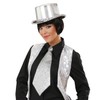 Lurex Tie withElastic - Silver Accessory for Fancy Dress