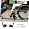 Beavorty 1 Pair Heavy Duty Wheelchair Footrests Thick Plastic Folding
