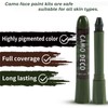 3 Color Camo Face Paint,Eye Black Camo Face Paint,Camouflage Hunting