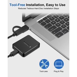 Docking Stations for Hard Drives - Dual Protocol Docking Station M.2 NVME 10Gbps | SATA 5Gbps, USB 3.1 Gen2 Port for M-Key | B+M Key, Hard Drive Docking Station for 2230 2242 2260 2280 SSD