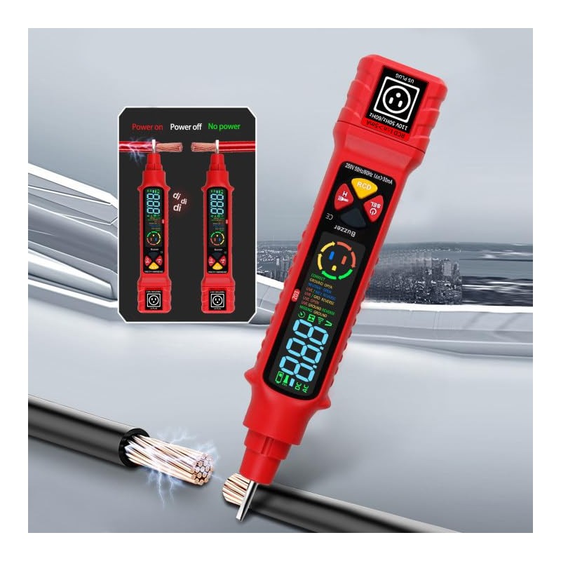 2 in 1 Non Contact Voltage Tester AC 2-440V LCD