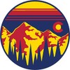 Colorado Sunset CO Forest Mountains Sticker (3 Inches)