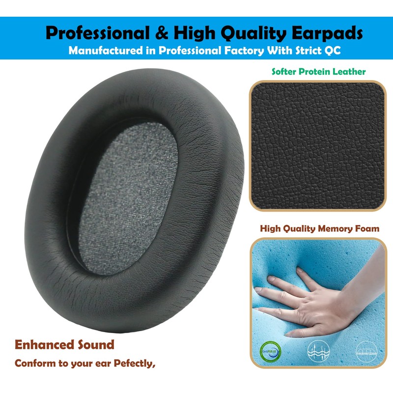 Premium Headphones Ear Pads Headset Replacement Ear Pads Compatible with