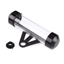 Universal Motorcycle Motorbike Secure Tax Disc Tube Cylindrical Holder Frame Waterproof Black Motorbike Tax Disc Holder Trailer Registration Holder Waterproof