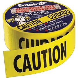 Safety Barricade Tapes - 3"x200' caution tape yellow w/black print