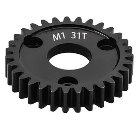 RcThjia 31-Tooth M1 Spur Gear 1.0 Metric Pitch, Hardened Steel Upgrade for TRAXXAS Slayer Pro 4X4 Revo 3.3 ARRMA HPI HOBAO LOSI (31T)
