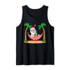 Summer Christmas in July - Tropical Santa Xmas Hawaiian Tank