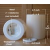 Outdoor XL 6.45" x 8" Large Flameless Candles with Remote,