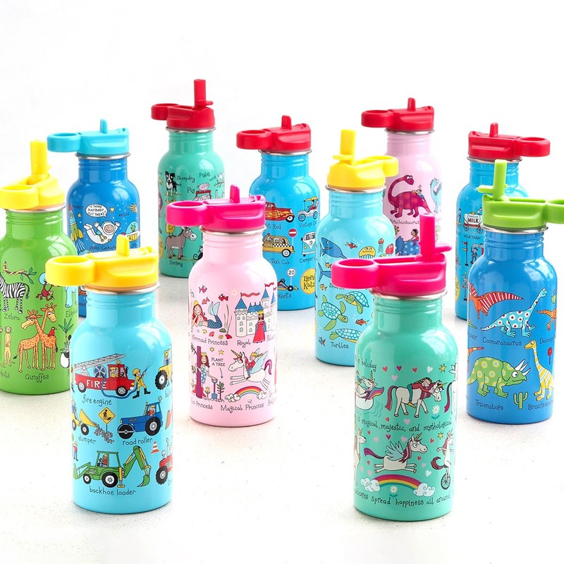 Tyrrell Katz Kids Space Printed Drinking Bottle in Blue with