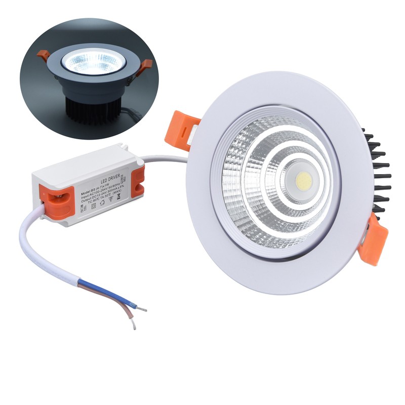 LED Embedded Spotlights Stable Light Low Noise Dustproof Easy to