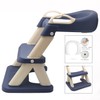 XKMT- Blue Toddler Potty Training Seat Ladder Wider Step Toilet