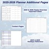 Day Planner 2025-2026, Hardcover Weekly & Monthly Planner from Jul