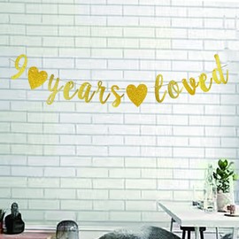 Cartel de 9 años con texto en inglés "Happy 9th Birthday", 9 aniversario/fiesta de cumpleaños