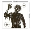 100 PAPER TARGETS Zombie Air Gun Pistol Rifle Pellet 14x14cm