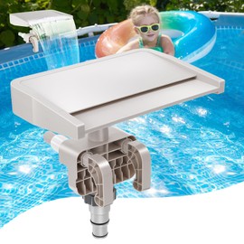 Hanaoyo Pool Fountain Waterfall - Smooth Flowing Above Ground Pool Accessory for Outdoor Decor and Relaxation