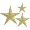 Deco 79 75685 Metal Wall Star (Set of 3), 24"/18"/12"
