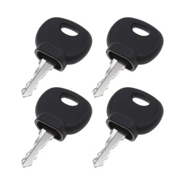SING F LTD 4pcs Ignition Starter Key Agricultural/Excavator Machinery Forklifts Compactor Compatible with Bobcat Bomag Caterpillar Dynapac Ford Gehl Hamn Hang JCB