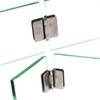 180° Glass Door Pivot Hinge Kit Zinc Alloy Shower Hinge