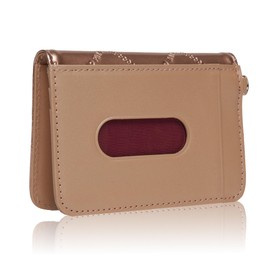 Pinky and Diane PDLWFAP1 Pass Case, Common Enamel, Checkered with Original Logo, Pearl Enamel, Adult, Cute, Chain Included, multicolor (pink / gold)