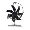 Heat Powered Stove Fan 7 Blade Moon Model Silent Operation