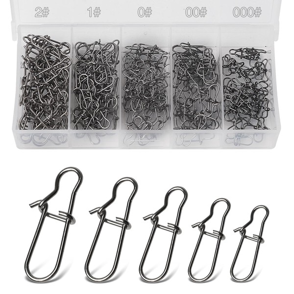 Realure Pack of 200 Snaps for Swivels Fishing Set Quick