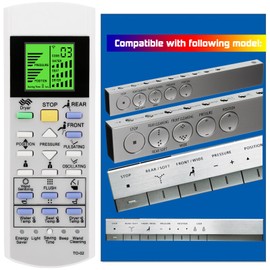 Replacement Remote Control for TOTO Washlet Bidet Toilet Seat NX1 NX2 MS900CUMFG THU6209 DH CS987VA TCF9574WA WX WX2 TCF95280GEU WX1 TCF95180GEU THU6166 MS901CUMFX MS988CUMFG