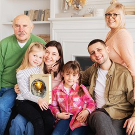 Wooden Puzzle Adults and Children, 3D Vision Inside The Cave-1 Circular Unique Puzzle, Wooden Puzzle Adults with Wooden Gift Box (S-100 Pieces)