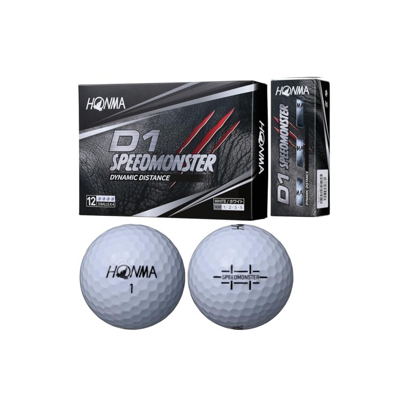 Honma Golf HONMA Balls D1 Speed Monster Balls Set of