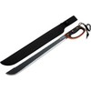 Jungle Master – Machete w/ Reverse Serrations – Black/Satin Blade,