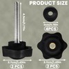 Cranviech Walker Replacement Parts Arm Adjustment Knobs 2 Pack, Rollator