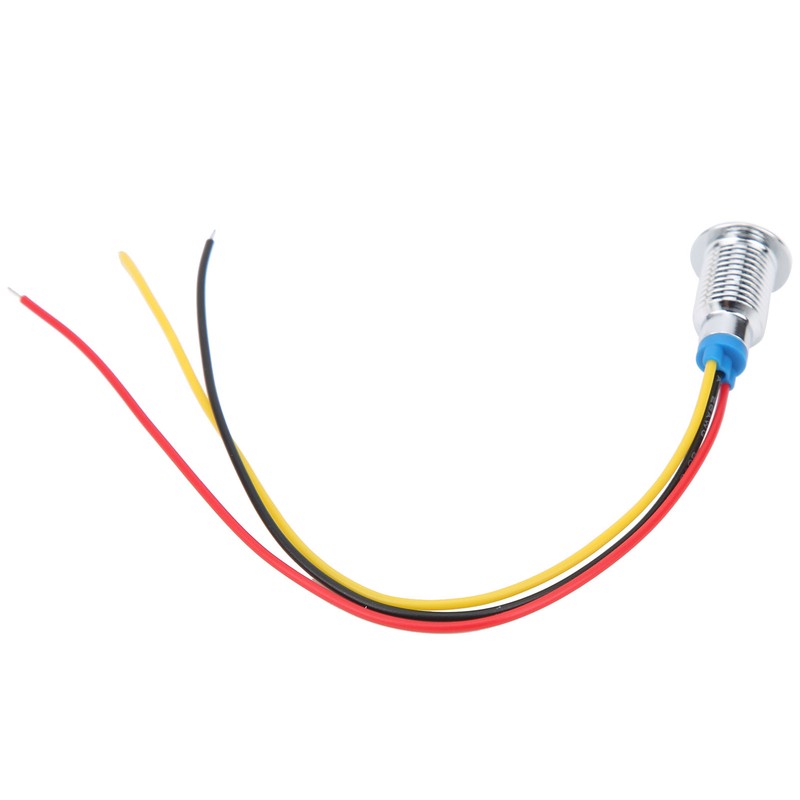 4 Sets PreWired Round LEDs Waterproof 2Color Indicator Common Cathod
