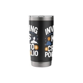 Crypto Mom Cryptocurrency Trader Blockchain Day Trading Stainless Steel Insulated Tumbler