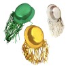 24 Sombrero Bombin Peluca Metalica Batucada Party Glow Boda