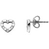 Esprit Mylove ESER01351100 Women's Stud Earrings Heart Silver White Zirconia,
