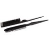 CocoBlack Naturals Peine de estilo de 3 filas para desenredar,