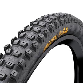Continental Argotal - Neumático para Bicicleta descendente, sin cámara, Plegable, Negro, Carcasa descendente, Compuesto Suave, E25, tamaños de 27.5 o 