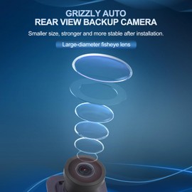 GRIZZLY AUTO Rear View Backup Camera Replacement for Ford F250 F350 F450 F550 Super Duty 2015 2016 6.2L 6.7L V8 Parking Assist Camera Replace FC3Z-19G490-B FC3Z-19G490-A