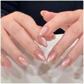 MISS MUMU Nail Tips, 24 Pieces, Short Nail Tips, Spring and Summer, Simple, Cute, Fashionable, Popular, Bridal Nail Stickers, Shiny, Fake Nails, Coming-of-age Ceremonies, Weddings, School Entrance