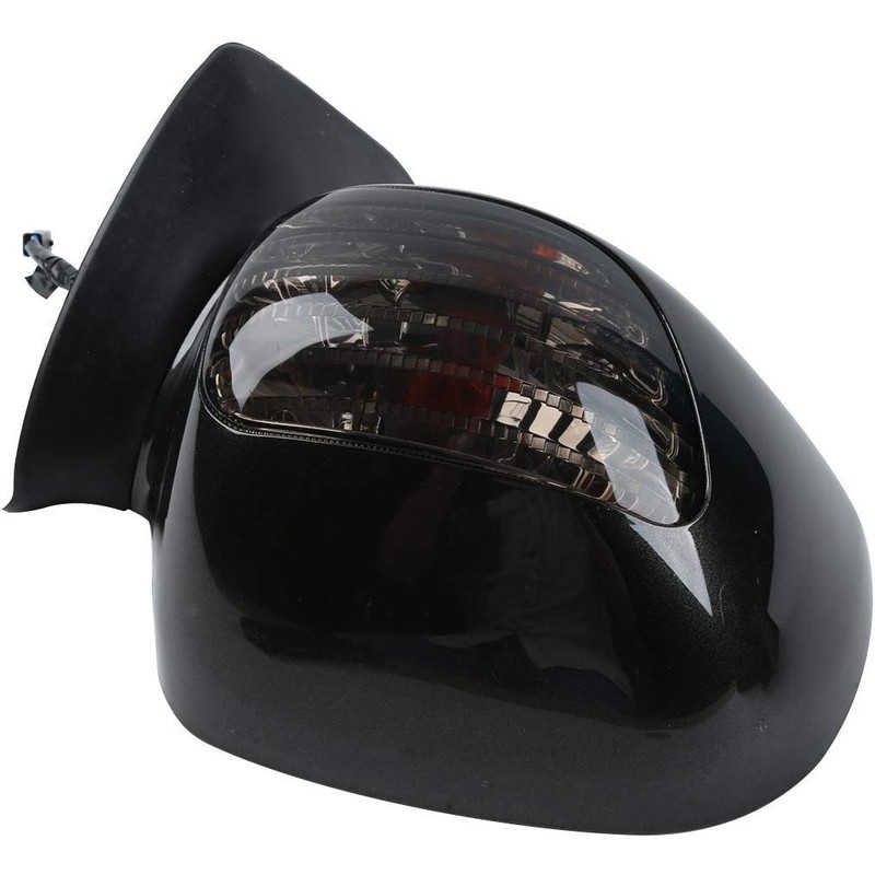 TCMT Black ABS Rear View Mirrors w/Smoke Signal Fits For