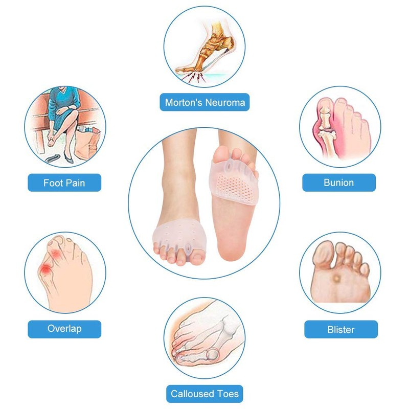 DOACT 3-Hole Bunion Corrector Protector with 5-Hole Big Toe Straighteners,
