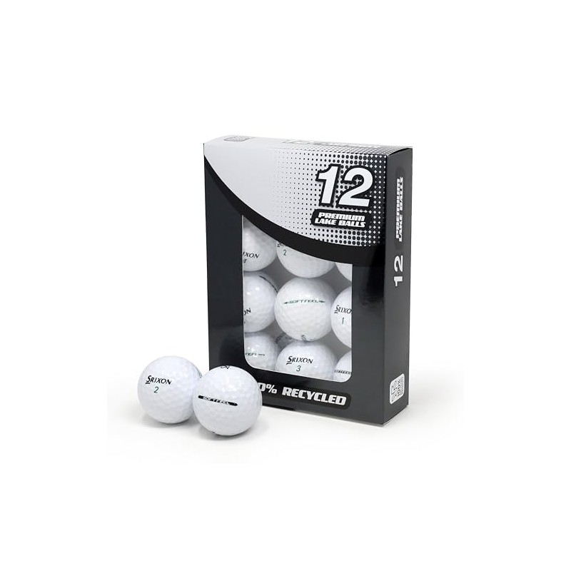 Second Chance Recycled Lake Golf Balls, 12 Pack - Grade