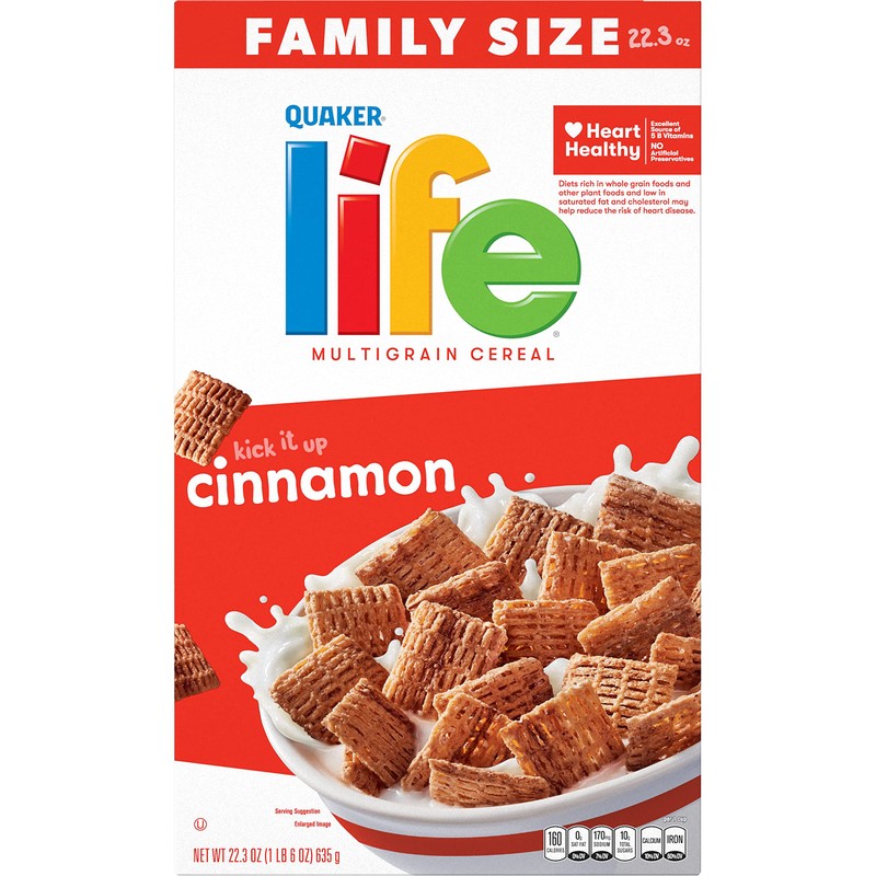 Life Cereal, Cinnamon, 22.3oz Box