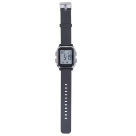 Digital Watch EL Backlit Waterproof Multifunctional Stylish Square Watch for Outdoor Sports Silver