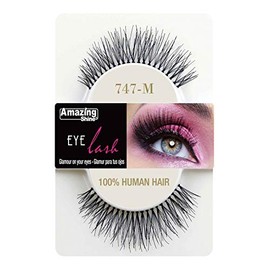 Amazing Shine Human Hair False Eyelashes - 747-M