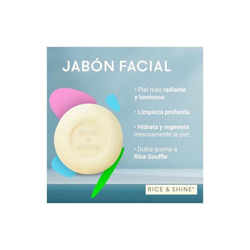 RICE & SHINE | Jabón Facial Natural con Aceite de