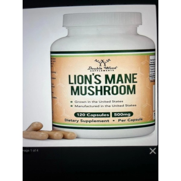 Double Wood Lion’s Mane Capsules 120 x 500mg Brain &