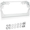 Chrome Frog License Plate Frames, 3D Horror License Plate Frames