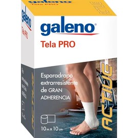 Pro Fabric Plaster, White, 10 m x 10 cm, Extra Robust and High Adhesion, Immobilisation and Secure Grip, Functional and Sporty Bandage